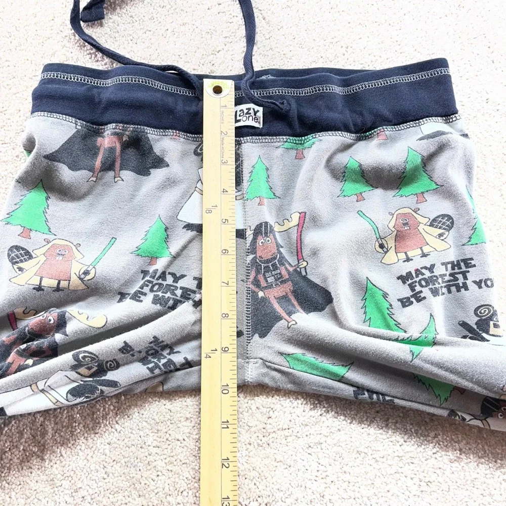 Lazy One Pajama Pants Kids XL Grey May the Forest Be With You Star Wars Parody‎